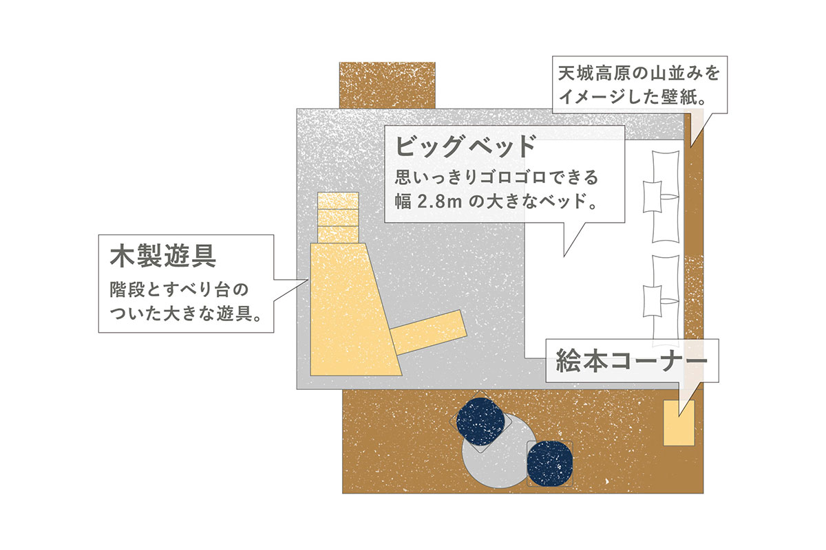 BIG BED ROOM 図面
